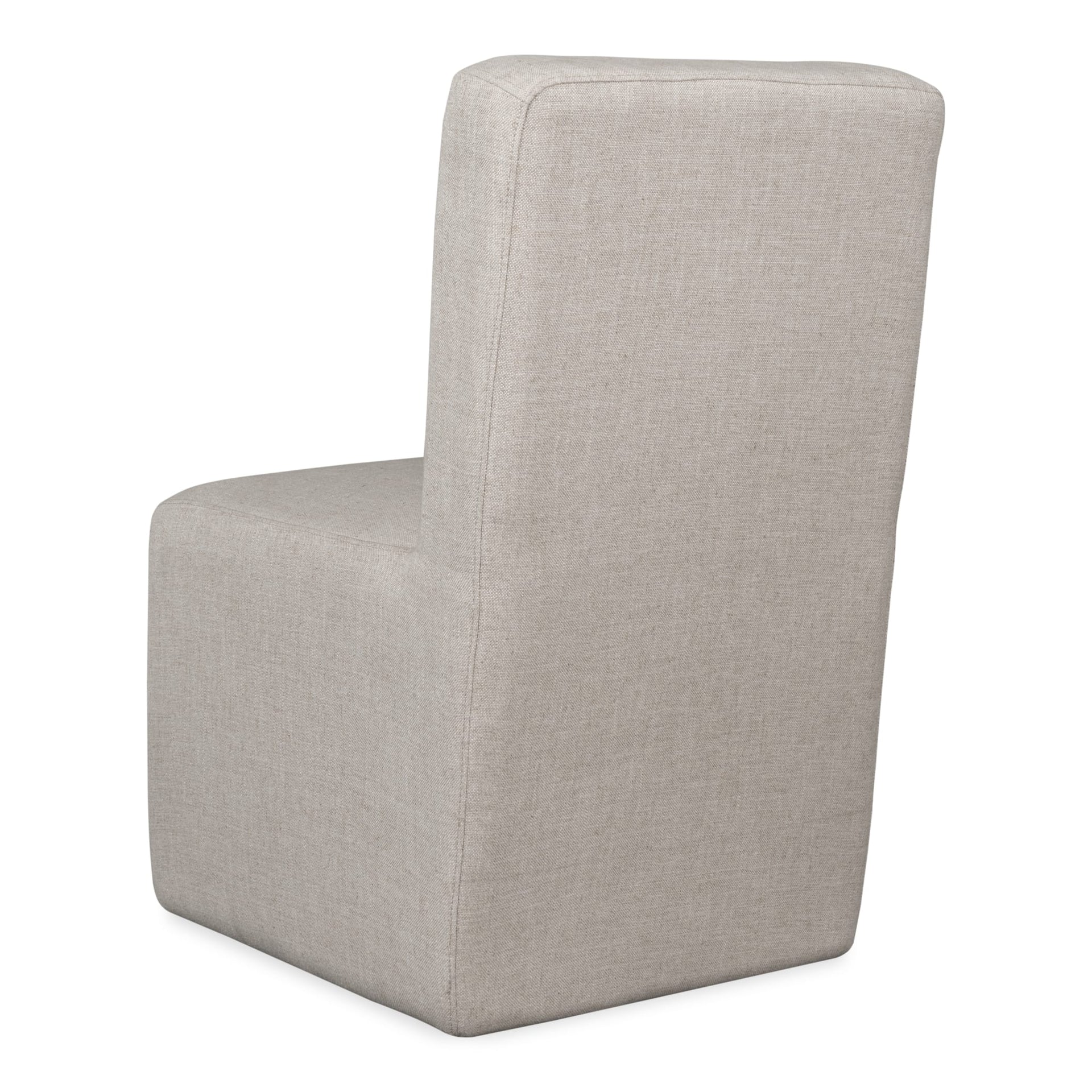 Liv Fully Upholstered Dining Chair in Natural Linen (Set of 2) - What A Room