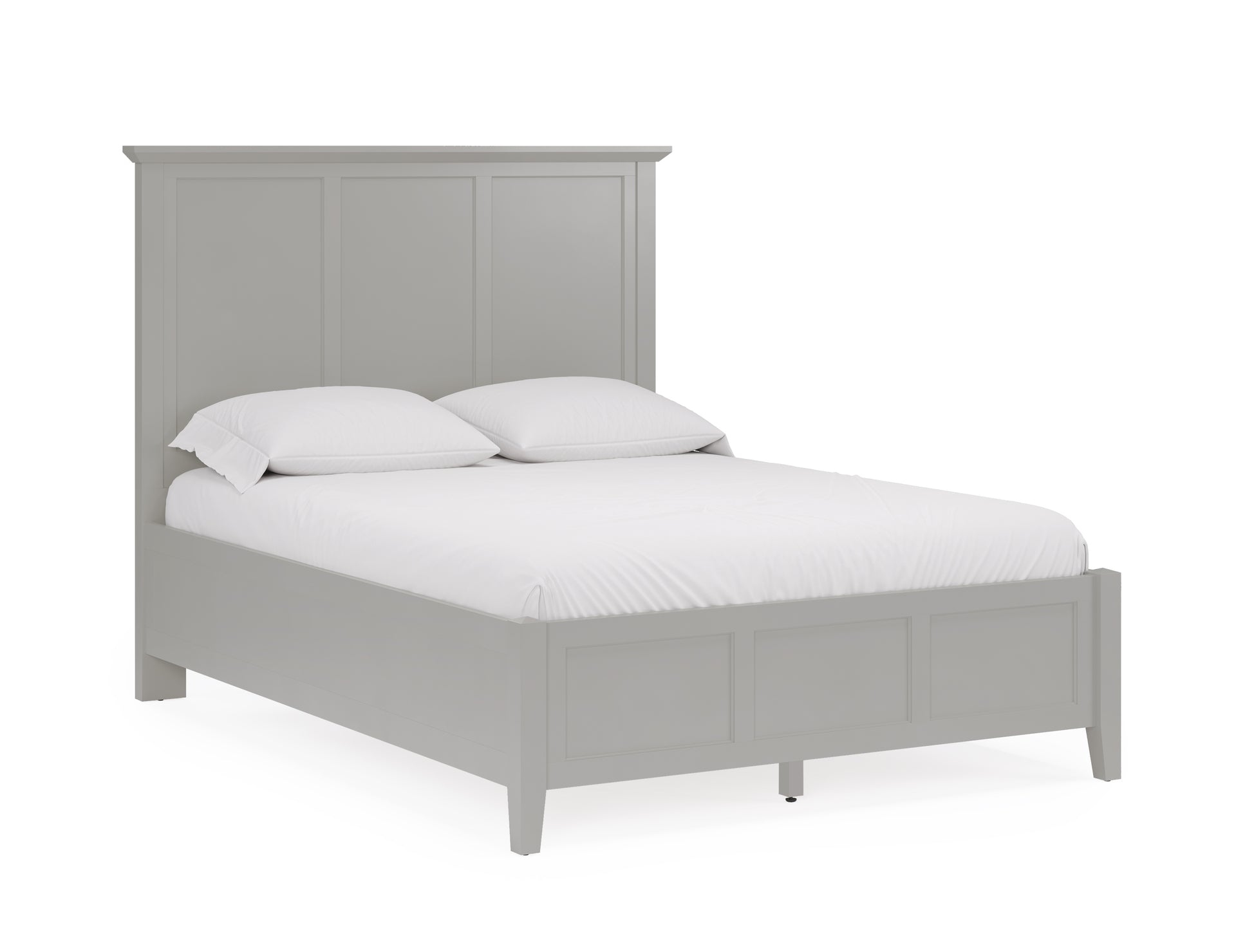 Grace Three Panel Bed in Elephant Grey - What A Room