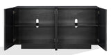Doheny Wood and Metal  Two Door Sideboard in Black and Brass - What A Room