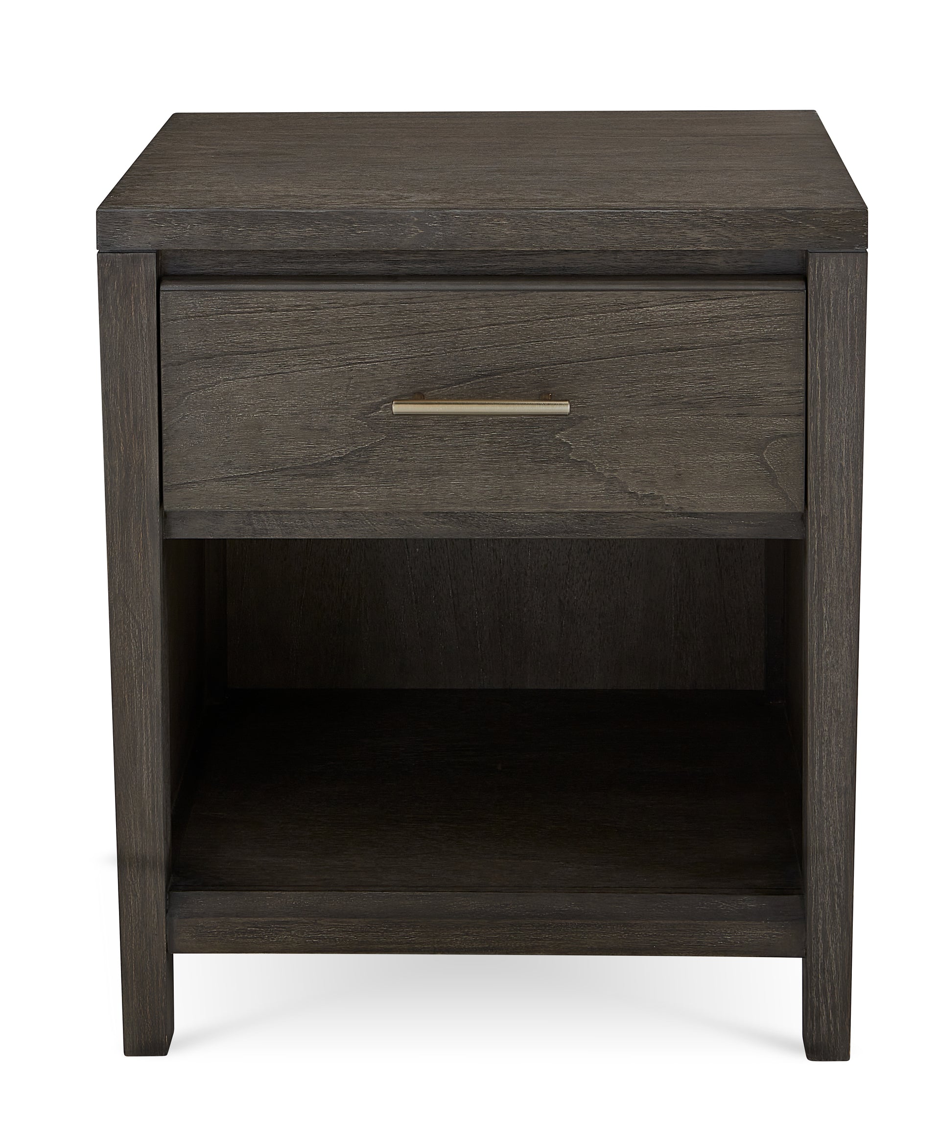Nevis One Drawer Nightstand in Sharkskin - What A Room