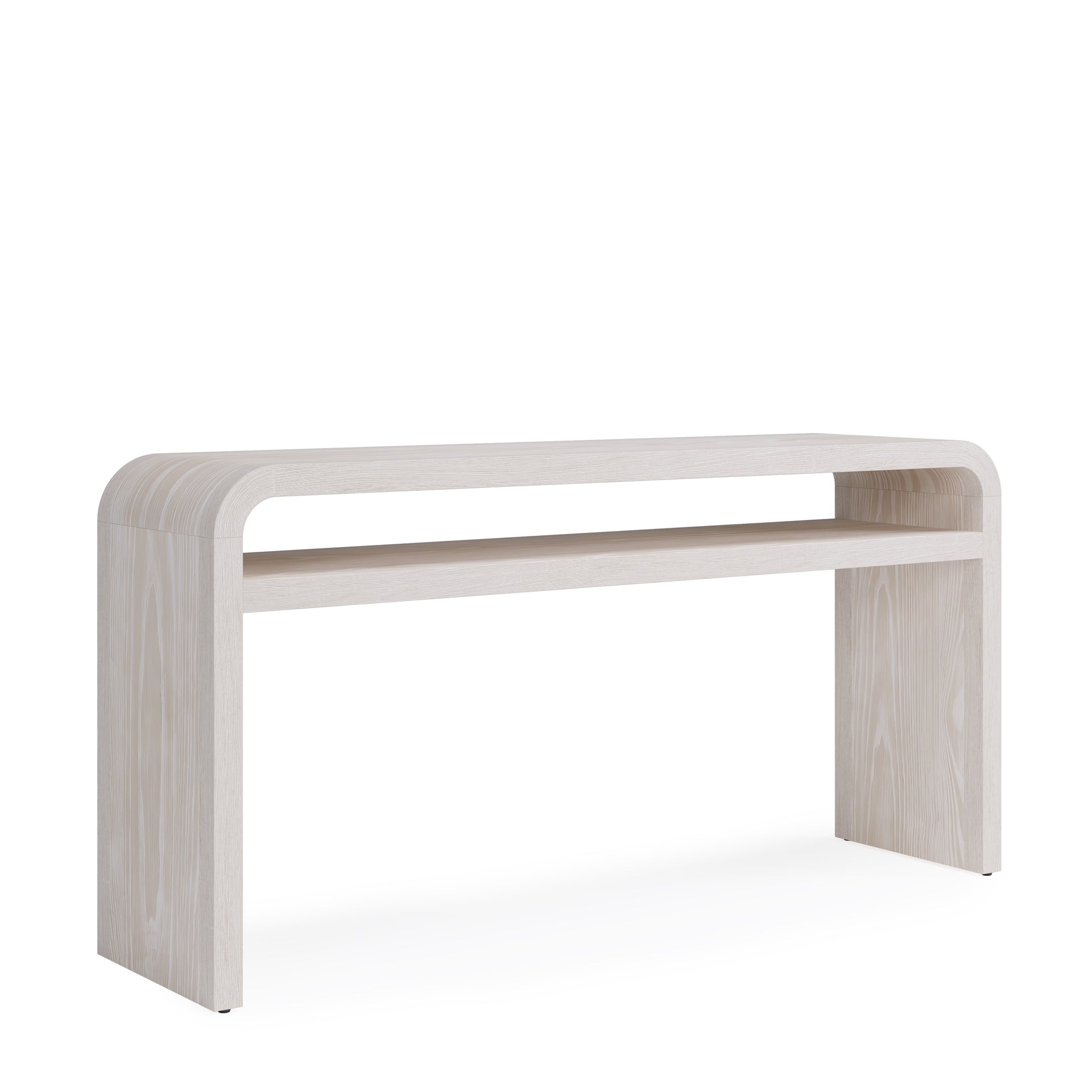 Drake Ash Wood Console Table in Sugar - What A Room