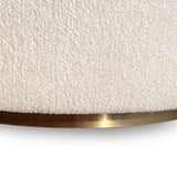 Zinnia Fully Upholstered Swivel Chair in Dune Chenille - What A Room