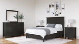 Grace Four Drawer Platform Storage Bed in Raven Black - What A Room