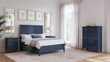 Grace Four Drawer Platform Storage Bed in Blueberry - What A Room
