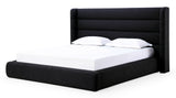 Frank Upholstered Wingback Platform Bed in Ember Boucle - What A Room