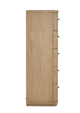 Penny Five Drawer White Ash Chest in Buff Cream - What A Room
