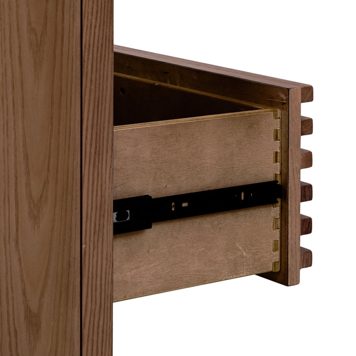 Tanner Six Drawer Ash Wood Dresser in Roux - What A Room