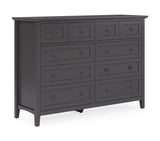Grace Eight Drawer Dresser in Raven Black - What A Room