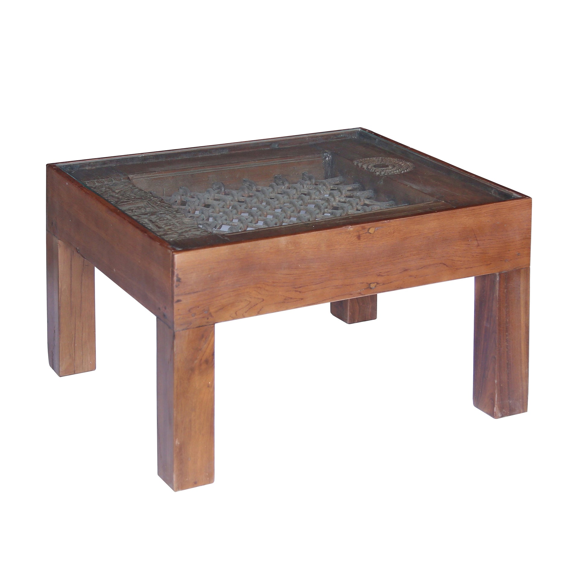 Wooden Glass Coffee Table - What A Room