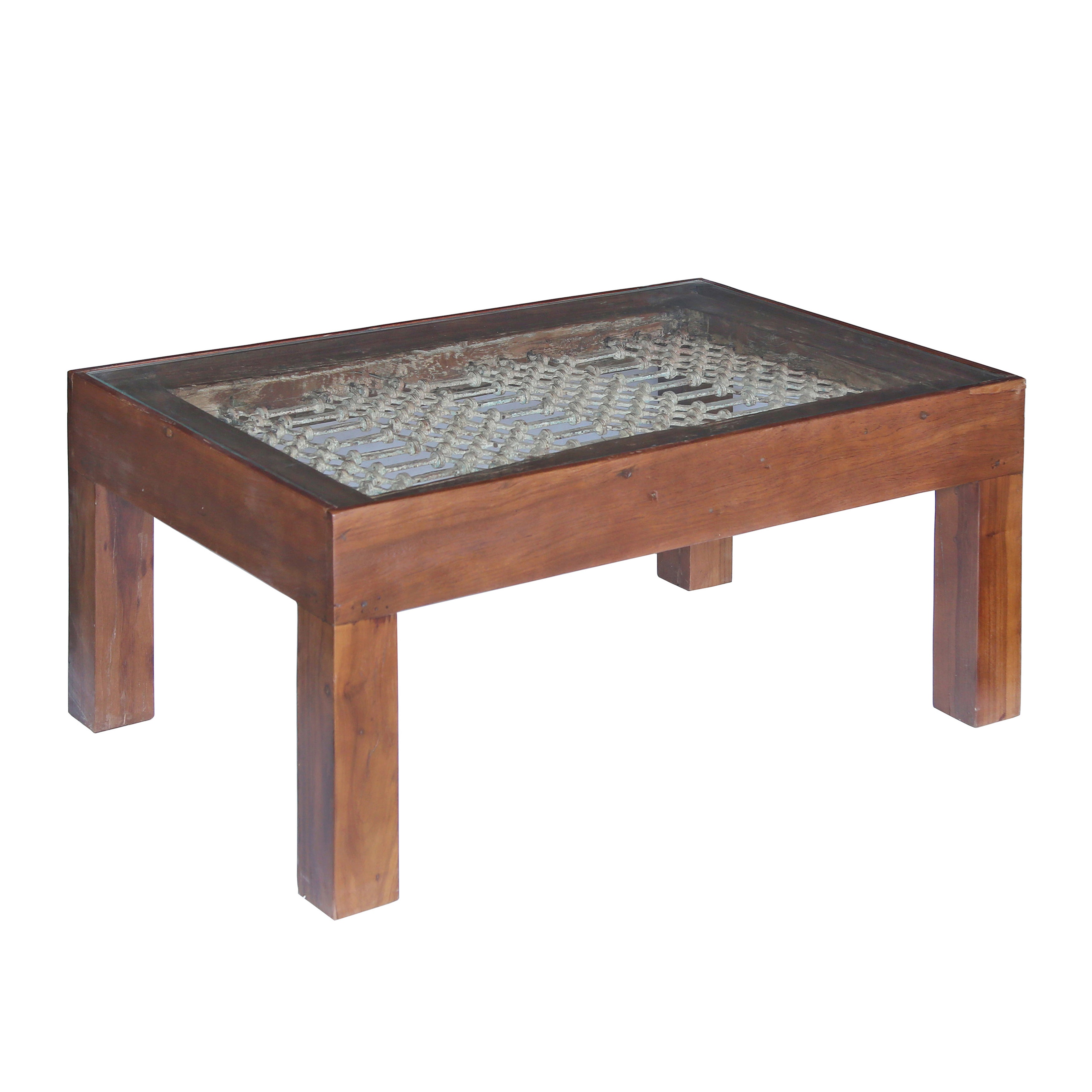 Wooden Jali Window Coffee Table - What A Room
