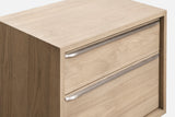 One Coastal Modern Two Drawer Nightstand in Bisque - What A Room