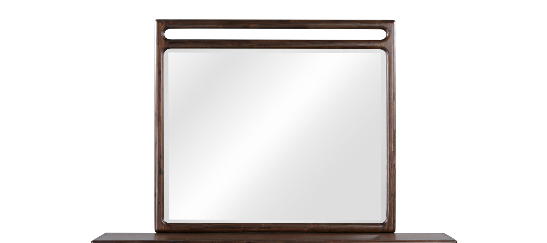 Sol Beveled Glass Wall or Dresser Mirror in Brown Spice - What A Room