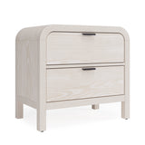 Drake Two Drawer USB-Charging Nightstand in Sugar - What A Room