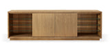 One Coastal Modern 84 inch TV Console in Bisque - What A Room