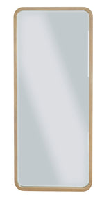 Penny Beveled Glass Floor Mirror in Buff Cream - What A Room