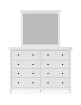 Grace Wall or Dresser Mirror in Snowfall White - What A Room