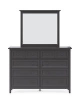 Grace Eight Drawer Dresser in Raven Black - What A Room