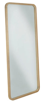 Penny Beveled Glass Floor Mirror in Buff Cream - What A Room