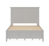 Grace Four Drawer Platform Storage Bed in Elephant Gray - What A Room