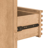 Tanner Five Drawer Ash Wood Chest in Flaxen - What A Room