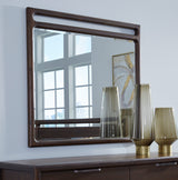 Sol Beveled Glass Wall or Dresser Mirror in Brown Spice - What A Room