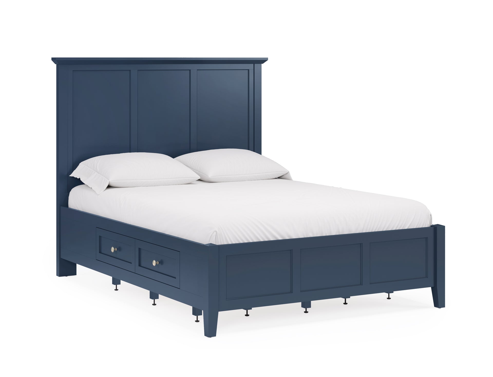Grace Four Drawer Platform Storage Bed in Blueberry - What A Room