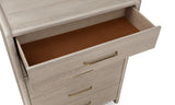 Gardenia Five Drawer Oak Wood Chest in Chai - What A Room