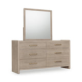 Gardenia Six Drawer Oak Wood Dresser in Chai - What A Room