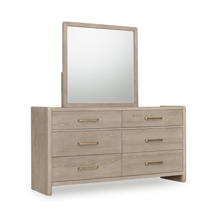 Gardenia Six Drawer Oak Wood Dresser in Chai - What A Room