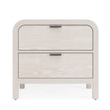Drake Two Drawer USB-Charging Nightstand in Sugar - What A Room