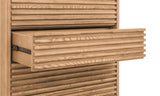Tanner Five Drawer Ash Wood Chest in Flaxen - What A Room