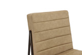 Madison Metal Frame Counter Stool in Honey Synthetic Leather - What A Room