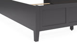 Grace Three Panel Bed in Raven Black - What A Room