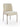 Dion Upholstered Dining Chair in Natural Light Linen and Brushed Nickel Metal (Set of 2)