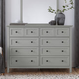 Grace Eight Drawer Dresser in Elephant Gray - What A Room