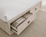 Maxime Two Drawer Footboard Storage Platform Bed In Ash - What A Room