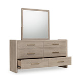 Gardenia Six Drawer Oak Wood Dresser in Chai - What A Room