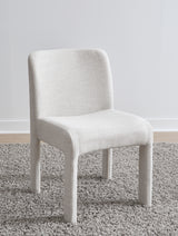 Devon Fully Upholstered Dining Chair in Turtle Dove Linen (Set of 2) - What A Room