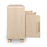 Zinnia Four Door Two Shelf Sideboard in White Sand - What A Room