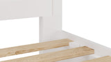 Grace Four Drawer Platform Storage Bed in Snowfall White - What A Room