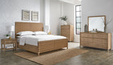 Dorsey Woven Panel Bed in Granola and Ginger - What A Room