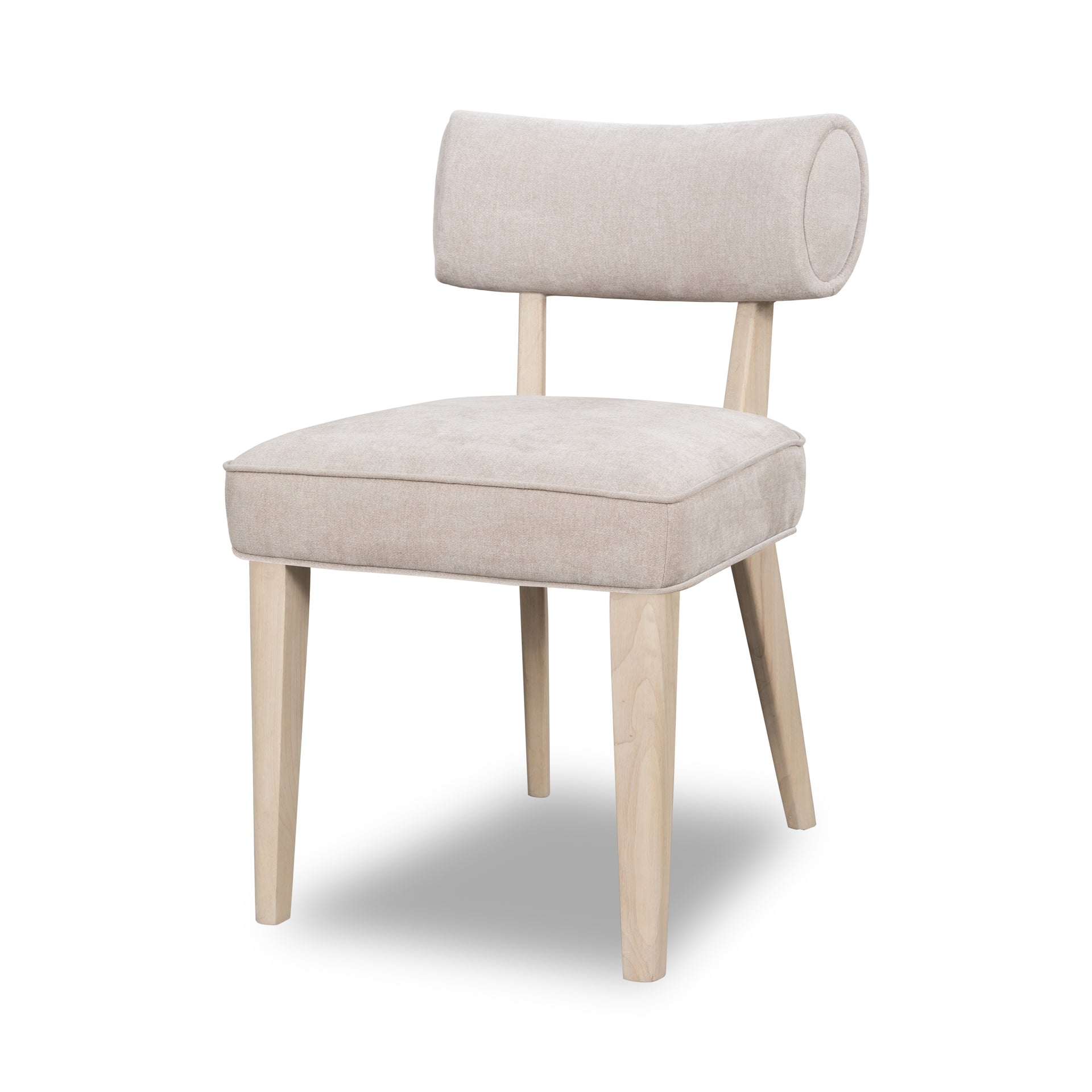 Magnolia Wood Frame Upholstered Dining Chair in Brown Sugar Chenille (Set of 2) - What A Room