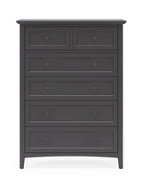 Grace Five Drawer Chest in Raven Black - What A Room