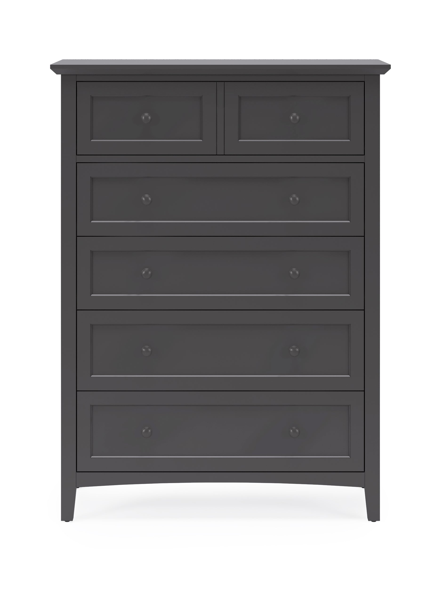Grace Five Drawer Chest in Raven Black - What A Room