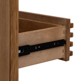 Tanner Two Drawer Ash Wood Nightstand in Roux - What A Room