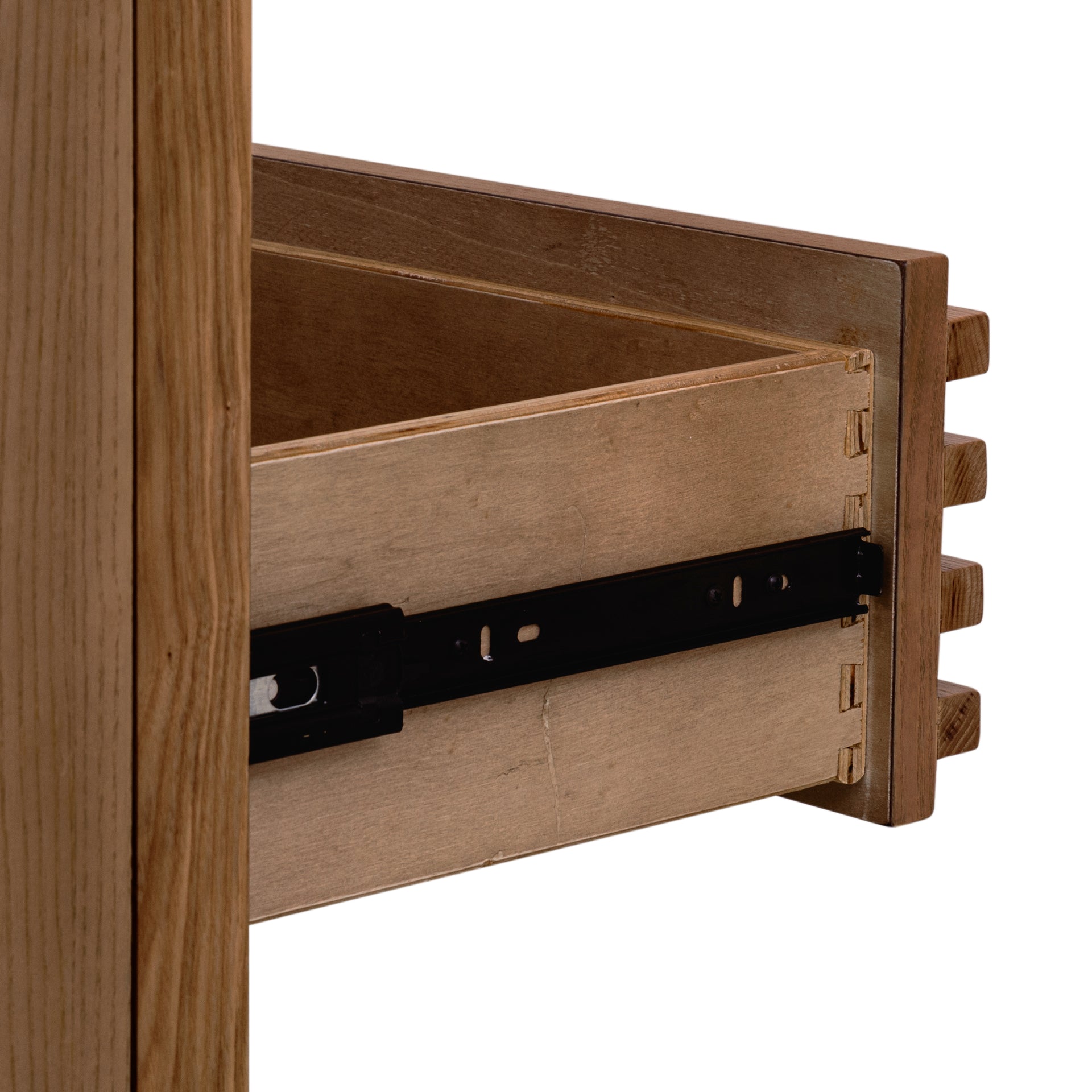 Tanner Two Drawer Ash Wood Nightstand in Roux - What A Room