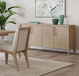 Sumire Four Door Ash Wood Sideboard in Ginger - What A Room