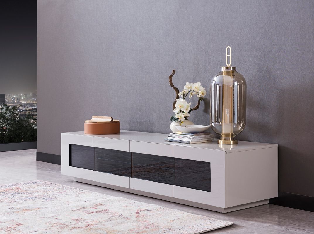 Modrest Frost Modern Small Grey TV Unit - What A Room