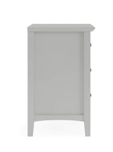 Grace Three Drawer Nightstand in Elephant Grey - What A Room