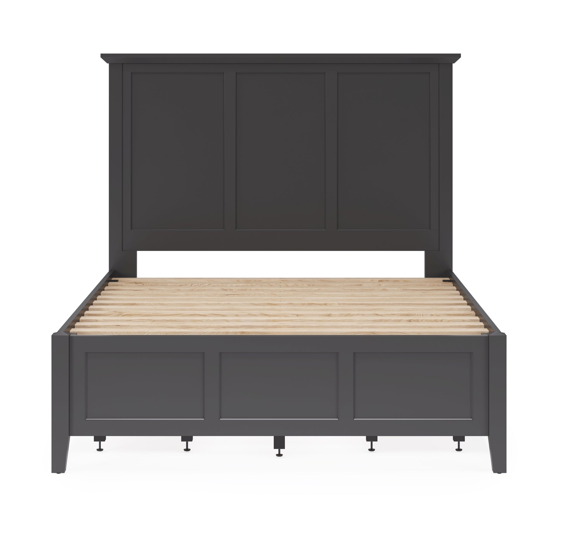 Grace Four Drawer Platform Storage Bed in Raven Black - What A Room